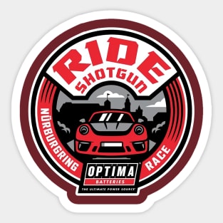 Ride Shotguna - Nurburgring Race Sticker